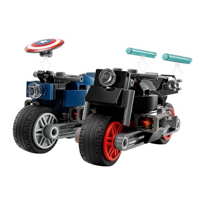 LEGO Marvel 76260 Motociclette di Black Widow e Captain America, Set  Avengers Age of Ultron con