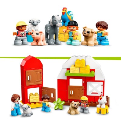 Lego DUPLO® 10952 Fattoria con Fienile, Trattore e Animaletti